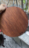 双枪黑金檀木整木切菜板加厚加大圆形砧板实木家用案板面板菜墩35*3 实拍图