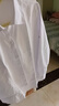 佐马仕（ZUOMASHI） 长袖衬衫女商务休闲职业装正装衬衣修身工装OL酒店通勤工作服 V2655纯白色（V·领） 4XL/41（140斤-150斤） 实拍图