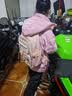 MOONRDEEN新款初中生女生书包大容量高颜值4-6年级减重轻便小学生时尚书包 粉色四件套【赠可爱小狗挂件】 实拍图