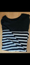 佐丹奴T恤女纯棉条纹海军风海魂衫开叉下摆圆领长袖t恤女13322802 实拍图