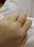 周六福（ZLF）新年礼物  18K黄金戒指女彩金素圈戒指简约节日 15号（0.4-0.7g) 实拍图