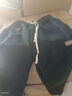 京峋休闲裤子男秋冬季潮流束脚工装裤冬天加绒男生宽松九分运动卫长裤 黑色+深灰（加绒款） L 【建议体重100-120斤左右】 实拍图