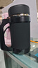 富光办公保温杯商务水杯子带把手带滤网茶杯304不锈钢水杯壶黑色500ml 实拍图
