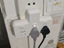 施耐德电气 转换插头/品字形一转三插座/ 适用于卧室厨房 3位分控转换插座 实拍图
