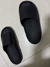 京东京造【泡泡云】踩屎感厚底轻盈防滑外穿拖鞋新款拖鞋男士 黑色40-41 实拍图