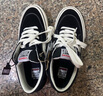 VISION STREET WEAR官方 STICK复古经典低帮翻毛皮帆布鞋运动休闲板鞋男女多色 经典黑 42.5 实拍图