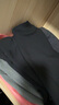 布先生小高领加厚保暖长袖打底T恤男秋冬打底衫 钢琴黑 L/175  实拍图