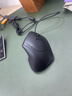 山业中手有线静音办公鼠标 人体工学垂直竖握 游戏吃鸡 蓝光LED 多档DPI 6键 磨砂黑色 线长1.8m 实拍图