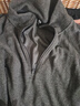 优衣库女装HEATTECH弹力摇粒绒半拉链套头衫/打底衫479693 08 深灰色 L /160/88A 实拍图