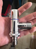 京东京造角阀洗衣机龙头水嘴黄铜镀铬4分快接6分自带止水防脱落银色 实拍图