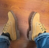 添柏岚（Timberland）男鞋马丁靴户外徒步登山防泼水皮革低帮大黄靴耐磨美式工装靴 建议拍小半码/231小麦色 41 实拍图