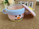 beedoll宝宝辅食碗婴儿专用注水保温碗恒温学生餐具研磨吸盘碗PPSU丁香粉 实拍图