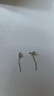 BJYLS999足银雪花流苏耳线养耳洞纯银耳环耳钉女轻奢高级小众耳饰礼物 【999足银】星芒耳线一对 实拍图