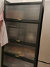 七序厨房置物架落地多层防尘收纳柜家用微波炉烤箱储物柜碗柜餐边柜 【特厚】二门三层长50宽32高80 实拍图