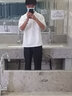 佐优品冰丝裤子男士直筒宽松运动阔腿裤百搭夏季潮牌速干透气休闲长裤 黑色 L 建议100-115斤 实拍图