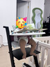 小主早安（BeBeMorning）成长椅儿童餐椅婴儿餐桌座椅宝宝家用高脚椅榉木吃饭学习-暗夜黑 实拍图