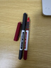 uni三菱 uni-ball EYE红色中性笔高颜值0.5mm红笔签字笔商务直液式学生水笔水性笔套装 UB-150 3支 实拍图