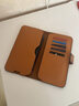 鹿师傅手工植鞣头层牛皮装两台手机包可充电质感搭扣证件银行卡收纳小巧 渐变棕【头层牛皮】 实拍图