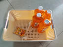 名创优品同款 杂物收纳筐塑料桌面收纳盒厨房橱柜零食玩具整理筐 奶油色高款特大号 实拍图