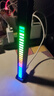 车载RGB声控音乐节奏拾音灯七彩律动音箱电脑桌面摆件音响装饰灯 插电款-黑色【单个装】 实拍图