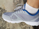 361°运动鞋男鞋秋冬季透气网面跑鞋黑色通勤轻质户外慢跑步鞋 曜石黑/烟灰【皮革面防泼水】 43 实拍图