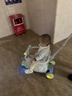 babycare双子滑板车儿童滑板车1-3-8岁多功能遛娃神器宝宝滑滑车 星屑灰 实拍图