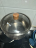 双枪奶锅316L不锈钢婴儿宝宝辅食小奶锅汤锅雪平蒸锅加厚 20cm 实拍图