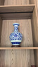 傲世景德镇陶瓷器青花瓷花瓶工艺品客厅摆件玄关办公室博古架装饰品 青花缠枝莲赏瓶+底座+证书 实拍图