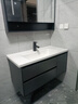 艺昕浴室柜陶瓷一体盆卫生间洗手盆洗脸盆柜组合智能镜套装洗漱洗手台 100CM轻奢灰C款智能+全套配件 实拍图