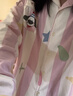 果壳（Gukoo）情侣睡衣春秋款卡通满印翻领男女士情侣家居服内衣套装睡衣女A 女士-粉色小狗套装 100%棉 S 实拍图