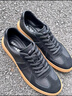 百丽舒适牛皮休闲男鞋秋季商场同款复古德训鞋52022CM0 黑色 42 (260mm) 实拍图