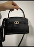 CHARLES&KEITH鳄鱼纹凯莉包手提斜挎婚包包女包生日礼物CK2-50270880-1 Black黑色 S 实拍图