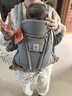 ERGObaby二狗背带婴儿抱娃神器四季透气外出旅行遛娃神器breeze解放双手 【重磅升级】Omni Deluxe灰+口水巾 实拍图