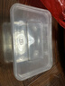 特美居（temeiju）一次性饭盒长方形透明塑料快餐盒加厚带盖打包盒餐具50套装1000型 实拍图