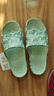 维布伦（VEBLEN）防滑拖鞋女外穿夏季印花室内居家软底凉拖鞋厚底浴室洗澡凉拖女款 69223山茶花香草绿 38-39 实拍图
