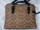 蔻驰（COACH）【品牌直供】女士MOLLIE中号手提单肩斜挎托特包卡其棕CV965 实拍图