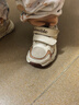 基诺浦男女童宝宝学步鞋 春秋透气幼儿童鞋 时尚百搭儿童机能鞋GW1610 棕色/象牙白 21 130mm 适合脚长130-135mm 实拍图