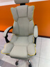 锦汐电脑椅办公椅子电竞椅家用人体工学椅老板椅主播靠背椅皮革转椅 灰色+4级杆+乳胶+脚踏【猫抓皮】 实拍图