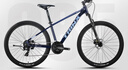 千里达（TRINX）M985山地自行车禧玛诺21速油压碟刹男女学生成人通勤上学上班单车 M985PRO-辉焰蓝 24速 27.5*15寸 推荐:150-170cm左右 实拍图