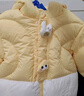 巴拉巴拉童装婴儿羽绒服男童冬季女童短款外套儿童宝宝萌 蛾黄31004 80 充绒量62g 实拍图