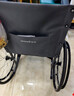 鱼跃(yuwell)轮椅车H051折叠老人轻便旅行手推车钢管免充气胎代步车 实拍图