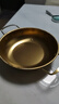 【韩剧同款】加厚不锈钢干锅海鲜锅火锅金色平底浅锅双耳锅泡面锅 豪华升级款24cm【金色】双柄汤锅 实拍图