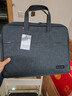 得力(deli)加宽立体办公手提袋/会议包/事务包/文件包/商务拉链袋电脑公文包男 灰色  实拍图