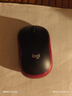 罗技（Logitech）M185鼠标 无线鼠标 办公鼠标 对称鼠标 黑色红边 带无线2.4G接收器 实拍图