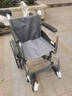鱼跃(yuwell)轮椅车H051折叠老人轻便旅行手推车钢管免充气胎代步车 实拍图