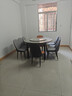 梓屋餐桌家用加厚岩板餐桌椅组合方圆两用餐桌813#1.35米桌+101皮椅*8 实拍图
