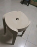 树浩家用塑料加厚凳子可叠放餐椅网红风车餐桌椅子现代简约餐厅书桌用 L.HF升级加强PP材料30cm面-灰色 实拍图