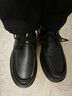 他她（TATA）商务休闲皮鞋男士黑色男鞋子软底爸爸鞋 黑色休闲（系带） 39 实拍图