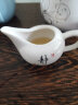 豪祥 紫砂懒人自动陶瓷茶壶冲茶器单个旋转石磨家用办公功夫茶具配件 白静泡茶壶+茶海（矮款） 实拍图