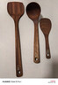 双枪乌檀木长柄锅铲菜铲汤勺木质不沾锅三件套厨具防烫整木制作 实拍图